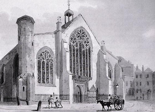 The pre-Reformation St Augustine's Church in London, 1354 - 1538