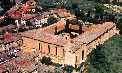 The Augustinian monastery at San Gimignano, built between 1298 and 1465