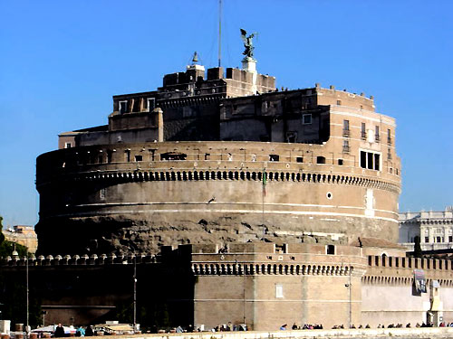 Castel Sant'Angelo, where Ambrose Massari was imprusoned by the Pope