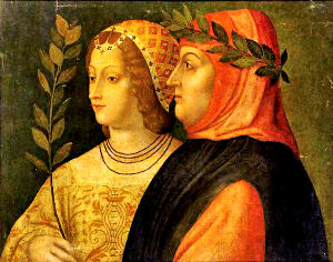 Painting: Petrarch and Lady Truth