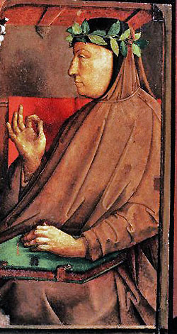 Francesco Petrarch, who was instructed by Dionigi di Borgo osa