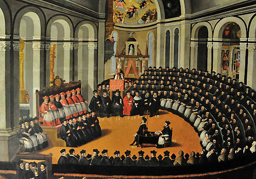 An artistic impression of the Council of Trent