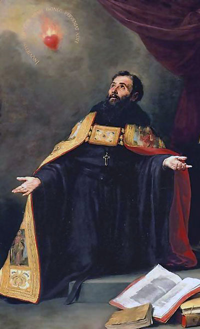 Saint Augustine in ecstasy, by Bartolome Esteban Murillo
