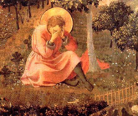 Augustine in the throes of indecision in the garden at Milan