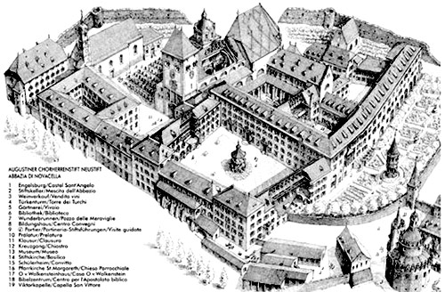 A monastery of the Augustinian Canons Regular in medieval times