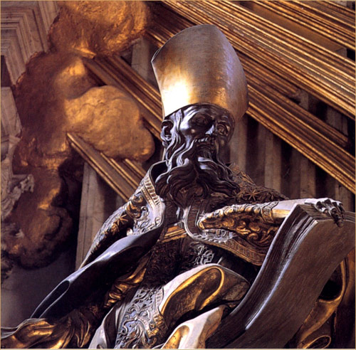 Augustine, by Bernini at the main altar of St Peter's Basilica, Rome