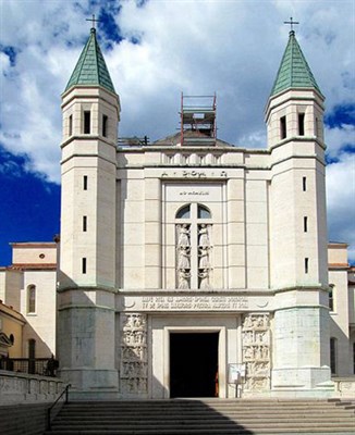 In Cascia, the Church and Shrine of St Rita