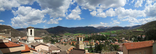 A view of Cascia from St Rita's Basilica