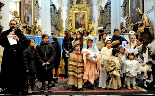 2014 Christmas pageant in the Augustinian Church at Prague