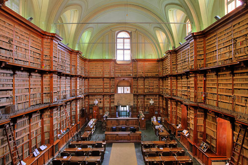 The Angelica Library in Rome, begun by the Augustinians